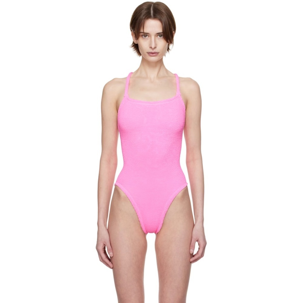 Hunza G Pink One Piece Swimsuit - Picture 5 of 8